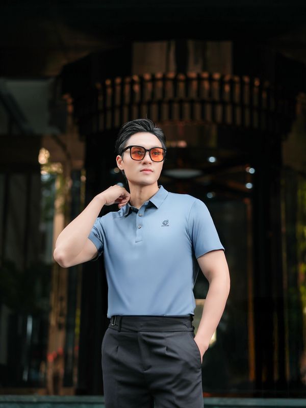 Polo màu Xanh Khói